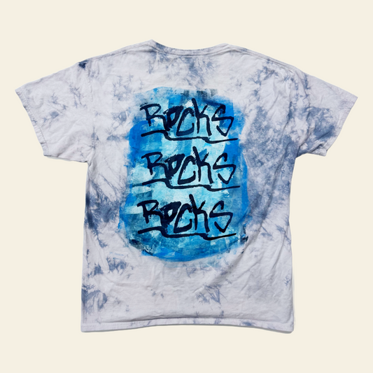 "Navy and Sky Blue on White Tie Dye" (Pre-Order)